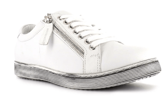 Rilassare Womens Token Metal Shoes - White Silver