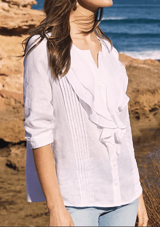 Yarra Trail Ruffle Shirt