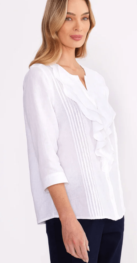 Load image into Gallery viewer, Yarra Trail Ruffle Shirt
