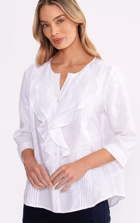 Load image into Gallery viewer, Yarra Trail Ruffle Shirt
