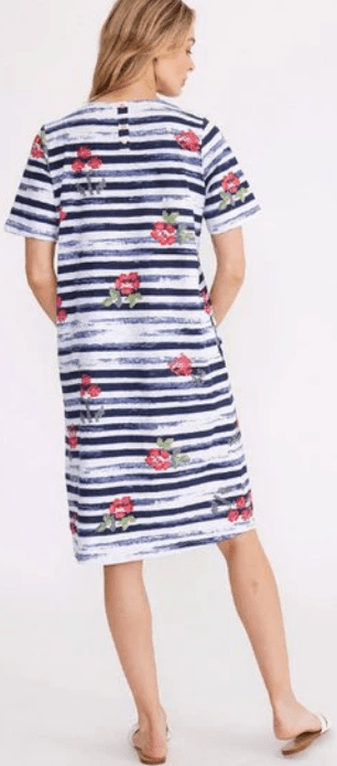 Load image into Gallery viewer, Yarra Trail Womens Posy Stripe Print Dress
