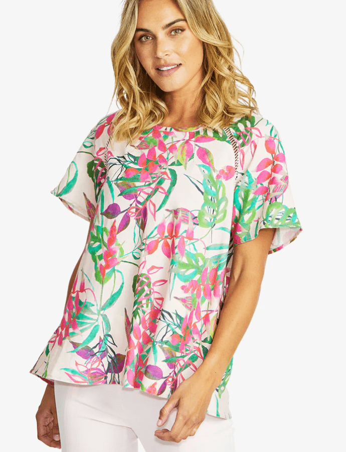 Load image into Gallery viewer, Pingpong Womens Delphine Trim Top
