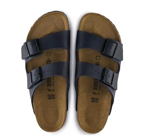 Load image into Gallery viewer, Birkenstock Arizona Small Kids Navy BirkiBuc
