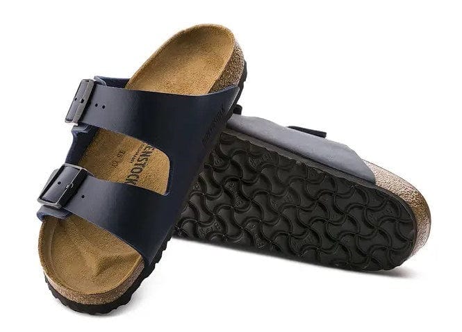 Load image into Gallery viewer, Birkenstock Arizona Small Kids Navy BirkiBuc
