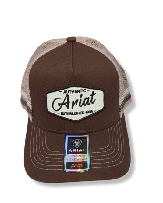 Ariat East Patch Trucker Cap - Dachshund Brown