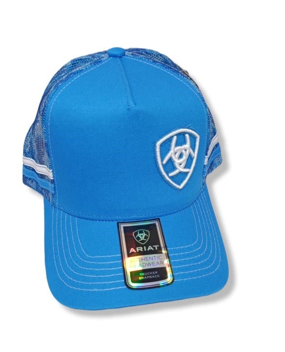 Load image into Gallery viewer, Ariat Digi Camo Trucker Cap - Blue Jewel
