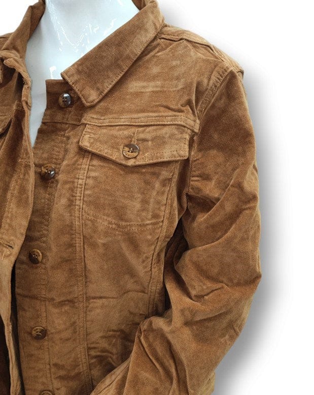 Load image into Gallery viewer, Corfu Womens Stretch Cord Jacket - Dark Walnut
