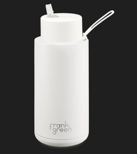 Frank Green 34oz Ceramic Reusable Bottle with Straw Lid - Cloud