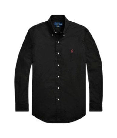 Ralph Lauren Mens Custom Fit Stretch Poplin Shirt