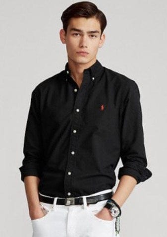 Ralph Lauren Mens Custom Fit Stretch Poplin Shirt