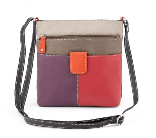 Franco Bonini Womens Small Front Tab Shoulder Crossbody Bag