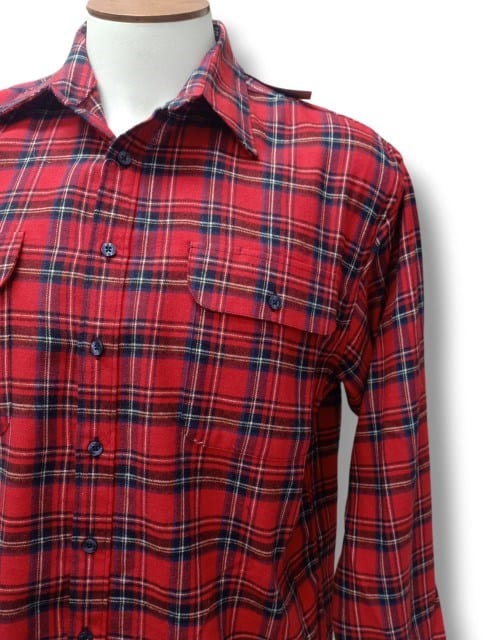 Load image into Gallery viewer, Bisley Mens Closed Front Flannel Shirt - Red
