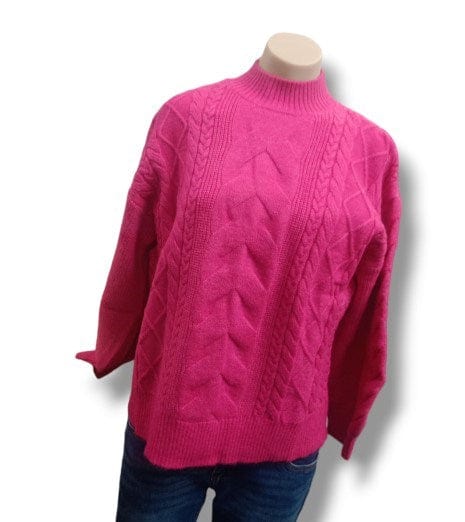 Corfu Womens Cable Knit Full Sleeve
