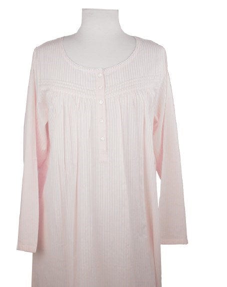 French Country Womens Nightie Long Sleeve 115 Stripe