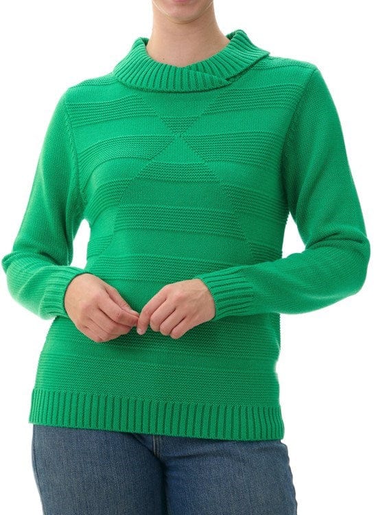 Load image into Gallery viewer, Slade Womens Patterned Crossover Neck Jumper
