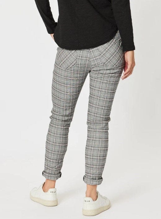 Load image into Gallery viewer, Threadz Womens Crystal Check Jogger Pant
