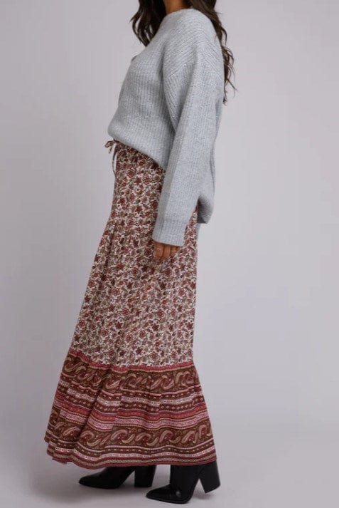 Allabouteve Womens Elle Floral Maxi Skirt