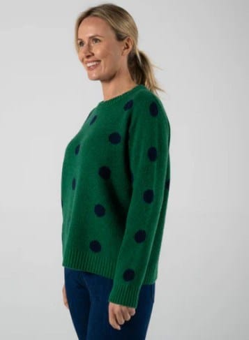 See Saw Womens Lambswool Blend Spot Sweater