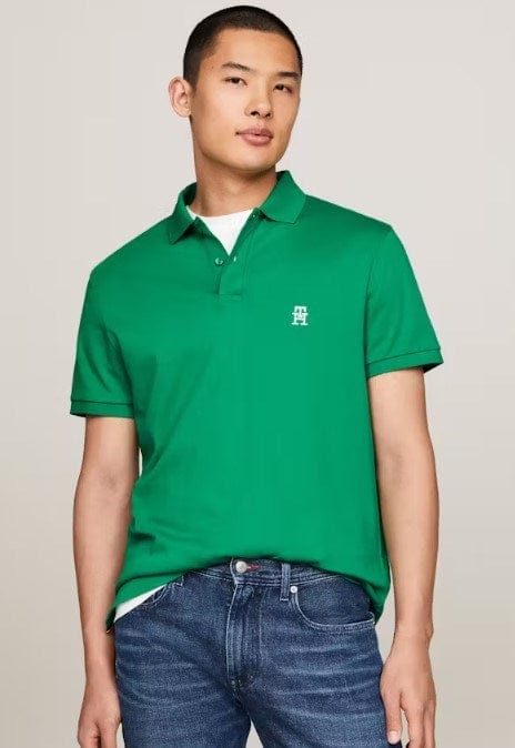 Load image into Gallery viewer, Tommy Hilfiger Mens Th Monogram Embroidery Interlock Regular Polo
