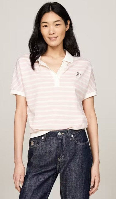 Tommy Hilfiger Womens Relaxed Lyocell Polo