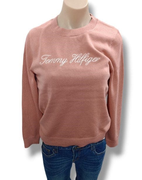 Load image into Gallery viewer, Tommy Hilfiger Womens Flag Script Crew
