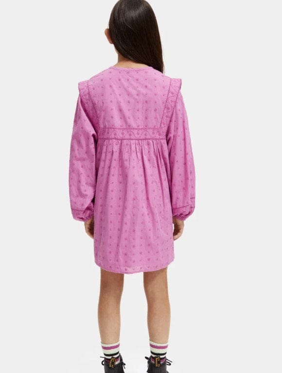 Load image into Gallery viewer, Scotch &amp; Soda Girls Broderie Anglaise Panel Dress
