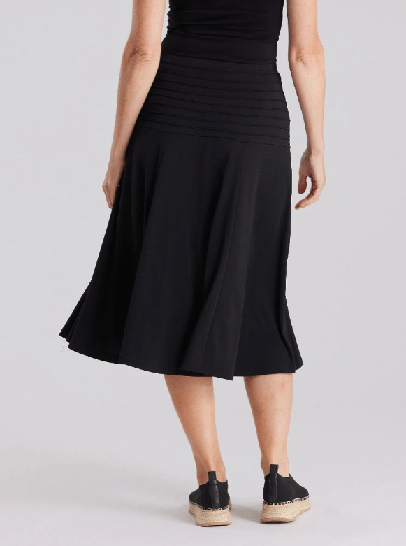 Load image into Gallery viewer, Black Pepper Womens Gasp Skirt Black
