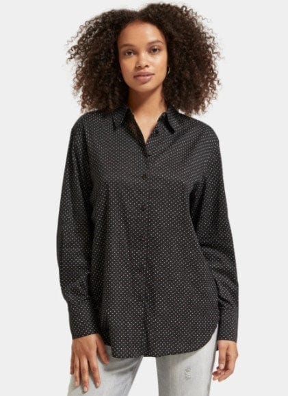 Scotch & Soda Womens Relaxed Fit Buttoned Shirt