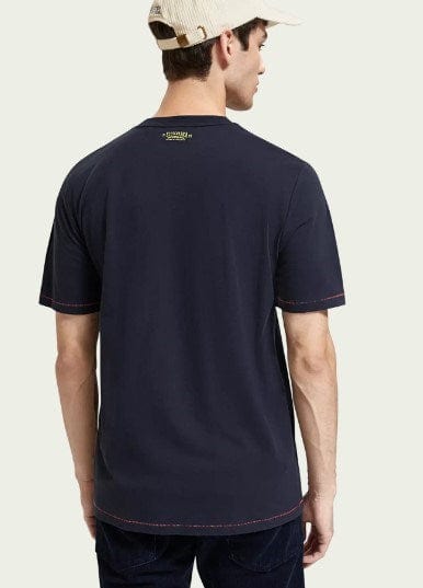 Load image into Gallery viewer, Scotch &amp; Soda Mens Regular Fit Woven Pocket T
