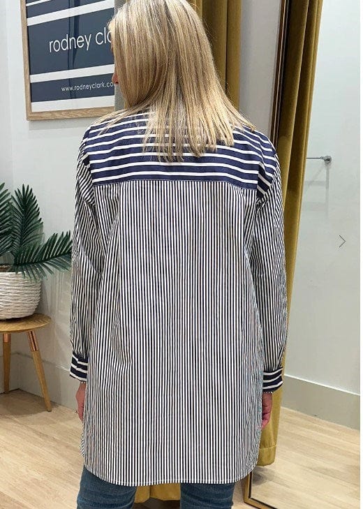 Load image into Gallery viewer, Threadz Womens Anna Stripe Shirt
