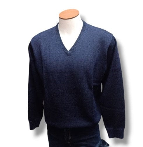 Load image into Gallery viewer, Ansett Mens Pure Wool V-Neck Jumper (Plus Sizes)
