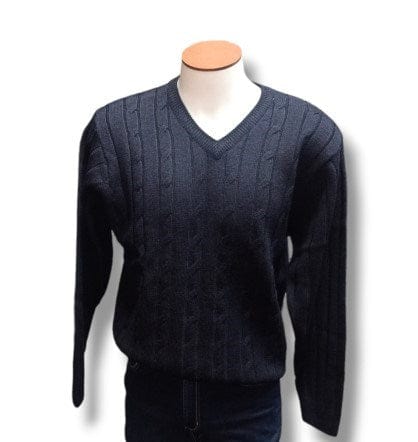Load image into Gallery viewer, Ansett Mens Pure Wool Vee Neck  Jumper
