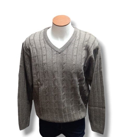 Load image into Gallery viewer, Ansett Mens Pure Wool Vee Neck  Jumper
