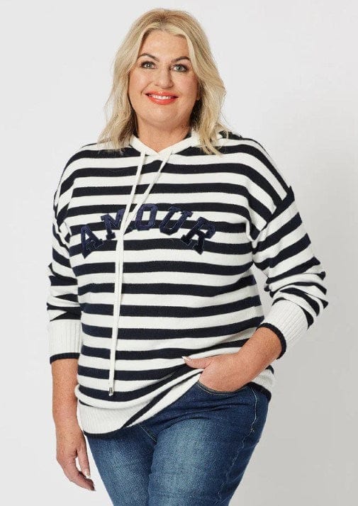 Load image into Gallery viewer, Threadz Womens Amour Stripe Knit
