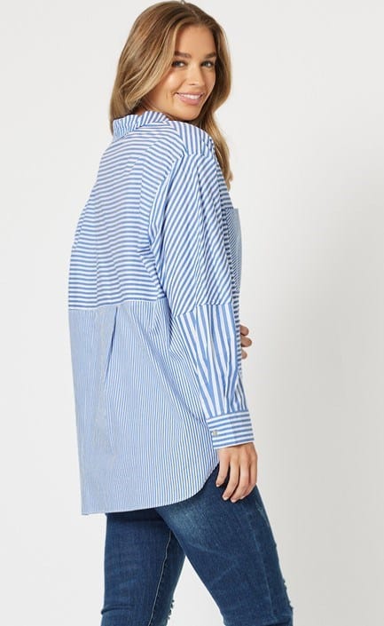 Load image into Gallery viewer, Threadz Womens Hampton Stripe Shirt
