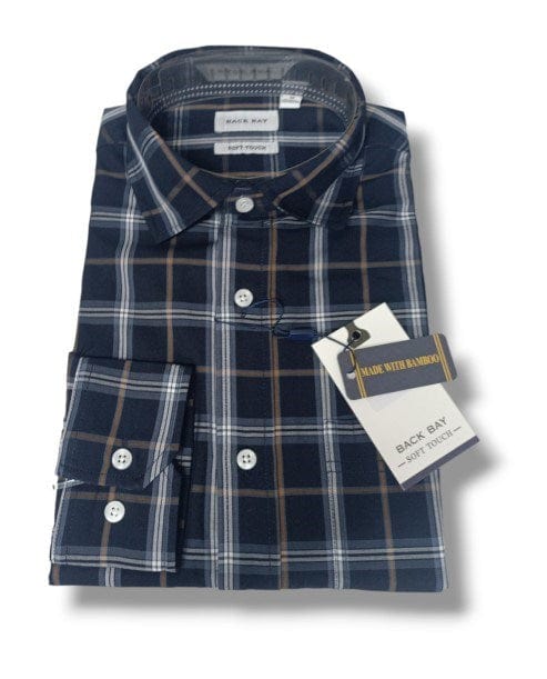 Load image into Gallery viewer, Back Bay Mens Bamboo Poly Check
