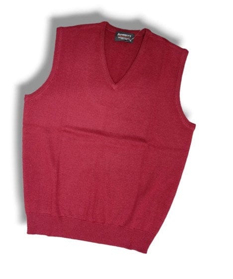 Ansett Mens Pure Wool Sleeveless Vest