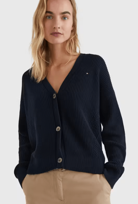 Load image into Gallery viewer, Tommy Hilfiger Womens V-Neck Sweater
