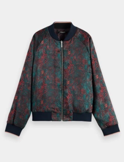 Load image into Gallery viewer, Scotch &amp; Soda Womens Reversible Bomber Jacket
