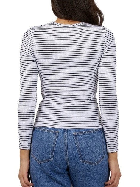Load image into Gallery viewer, Allabouteve Womens Eve Rib Stripe Long Sleeve
