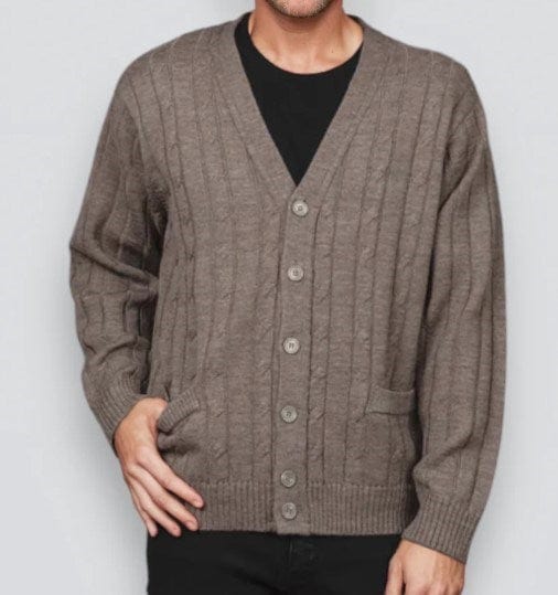 Ansett Mens Knit Wool Cardigans