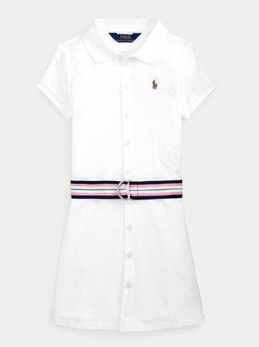 Load image into Gallery viewer, Ralph Lauren Girls Polo Dress With Accent Belt
