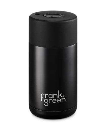 Frank Green Ceramic Reusable Cup Midnight With Push Button Lid