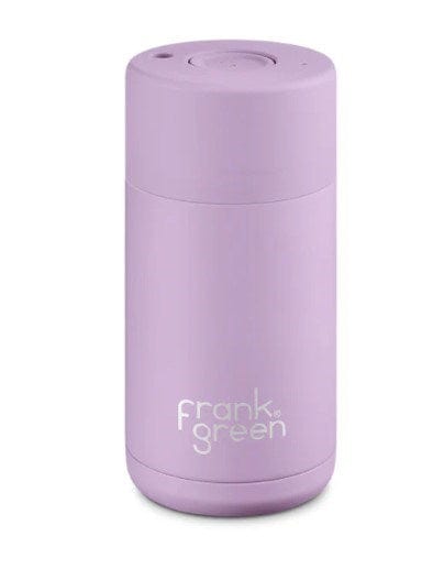 Frank Green Ceramic Reusable Cup Lilac Haze With Push Button