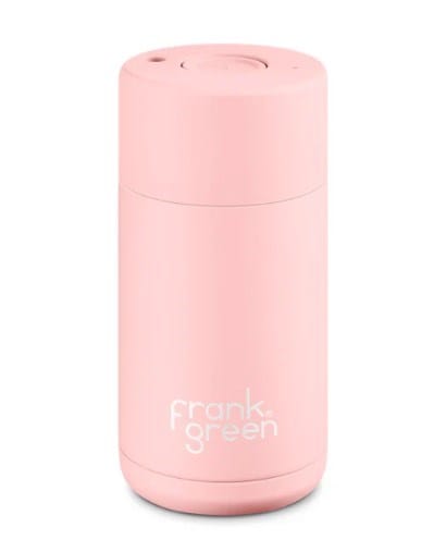 Frank Green Ceramic Reusable Cup Mint Gelato With Push Button Lid