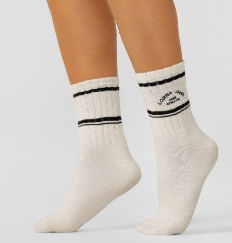 Load image into Gallery viewer, Lorna Jane Womens Lotus Limited Edition Quarter Crew Sock
