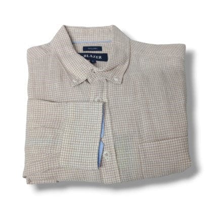 Load image into Gallery viewer, Blazer Mens Reeves Long Sleeve LinenCheck Shirt
