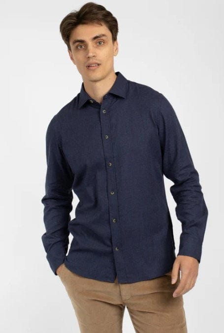 Load image into Gallery viewer, James Harper Mens Flannel Cotton Marle Shirt
