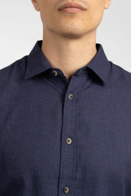 James Harper Mens Flannel Cotton Marle Shirt