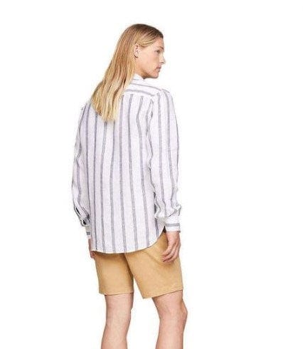 Tommy Hilfiger Mens Linen Triple Stripe Shirt